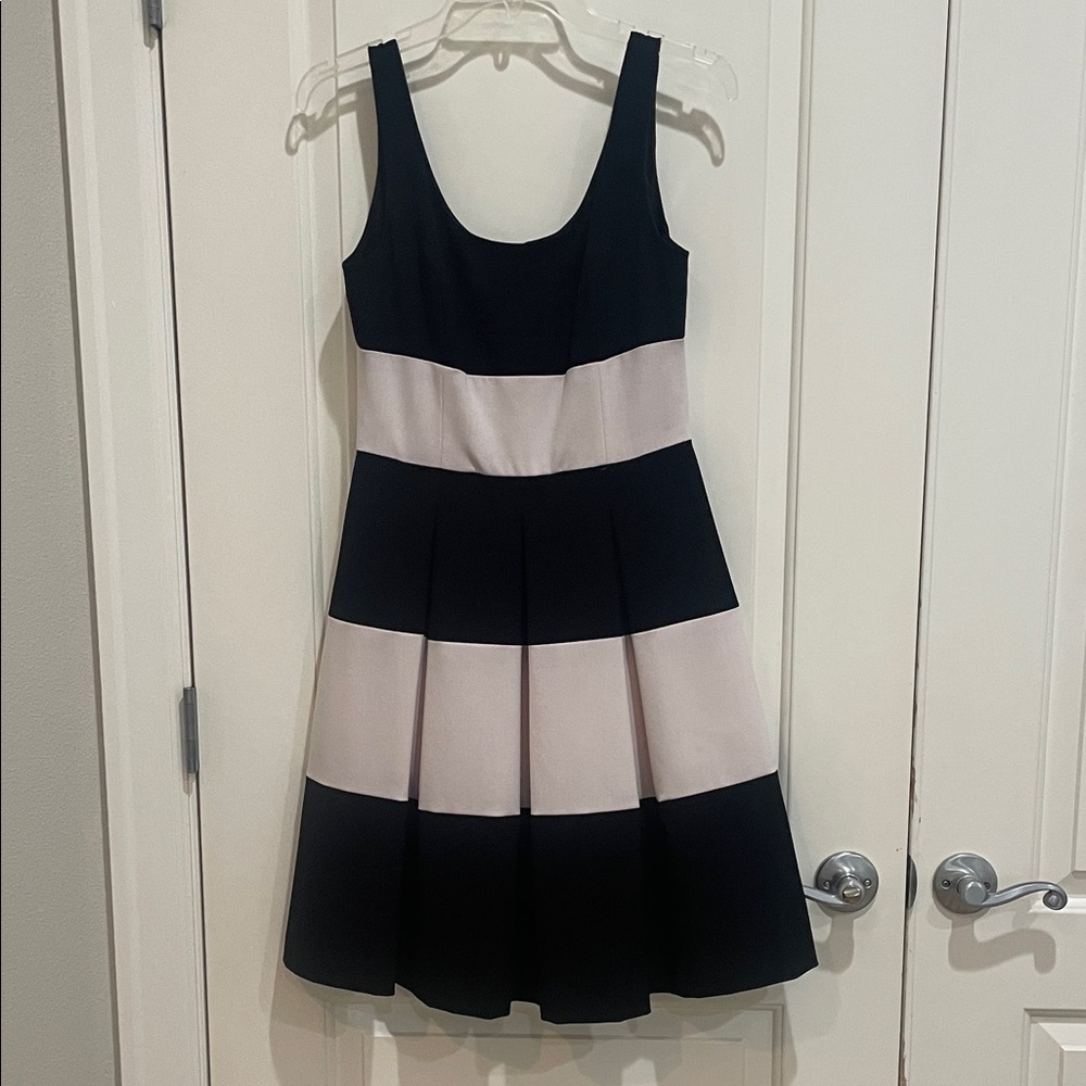 Ralph Lauren Black and White Colorblock Mini Dress